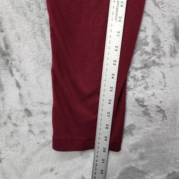 Athletic Works Pants Womens XS Red Wine Burgundy Core Knit Drawstring Straight - Picture 9 of 11